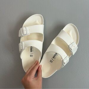 Birkenstock Classic White Double-Strap Sandals